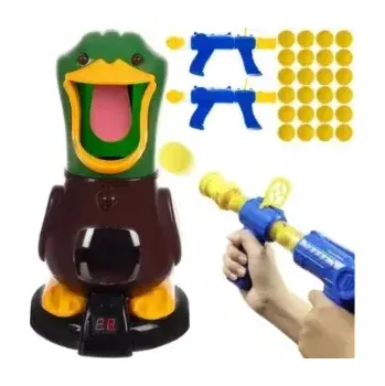 Hladová kachna - terč Kruzzel RO20404 (Střelba s pěnovými míčky kachně do jazyka - LCD displej pro počítání zásahů)