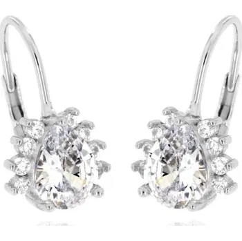 Šperk Zlatnictví U Kostela Dámské náušnice bílá kapka PAb 1028223649