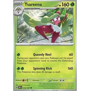 Volný čas Pokémon OBF 018/197 Tsareena - Obsidian Flames Stav: Near Mint, Verze: NORMAL