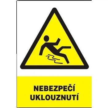 Nebezpečí uklouznutí 210x 300 cm - plast