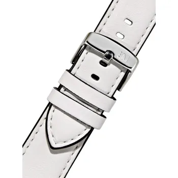 Řemínek na hodinky Kožený řemínek Morellato Croquet 5976C03.017 M, bílý
