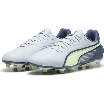 Kopačky PUMA Kopačky KING MATCH FG/AG PUMA Frosted Dew Fizzy Apple Gray Skies Blue Yellow 40 MODRÁ|ŠEDÁ|ŽLUTÁ
