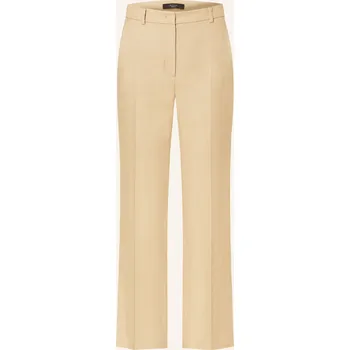 Dámské kalhoty Weekend Max Mara Dámské Kalhoty Agape Se Lnem, velbloudí, 38