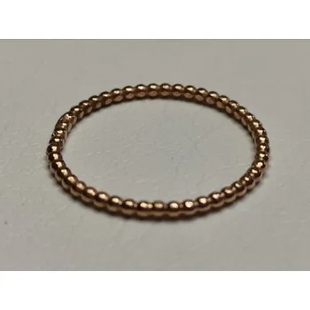 Prsten Zlatý prsten kuličkový z červeného zlata