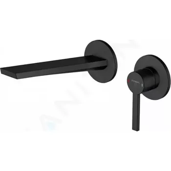 Vodovodní baterie Steinberg 260 Umyvadlová baterie pod omítku, 2-otvorová instalace, matná černá, 260 1814 3 S