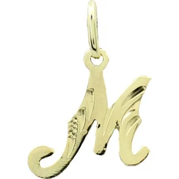 Přívěsek Zlatý přívěsek písmeno "M" 5105M (585/1000) 0.31 g