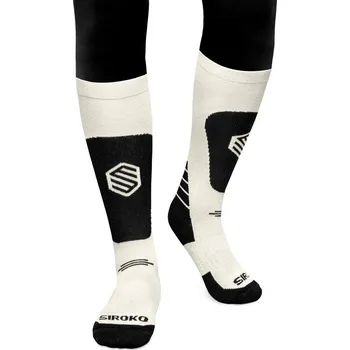 Pánské ponožky SIROKO Dětské snowboardové ponožky Frosty Bílá 34/36 BÍLÁ