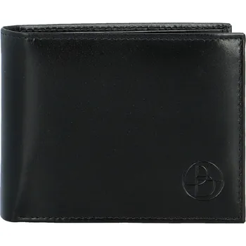 Peněženka Módní pánská kožená peněženka Bellugio Omar, černá