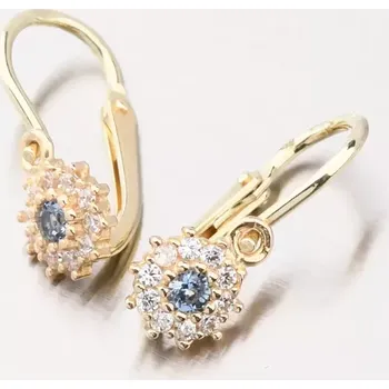 Náušnice Dětské náušničky žluté zlato 585 zirkon 52DN-2749ZMB