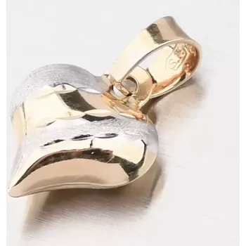 Přívěsek Dámský přívěsek zlato mix 585 srdce 142P-130800-6