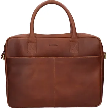 Pánská aktovka Kožená taška na notebook Burkely Jacko - koňak