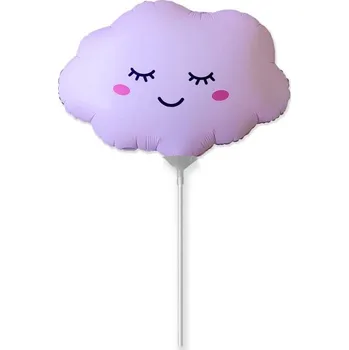 Balónek Fóliový balónek "Obláček" (Obláček), růžový matný, Flexmetal, 35 cm, SHP