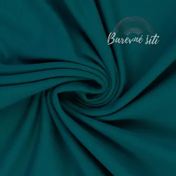 Bavlněný úplet Světlý petrolej 747 *NEW* (E) (Kvalitní úplet z Německa)