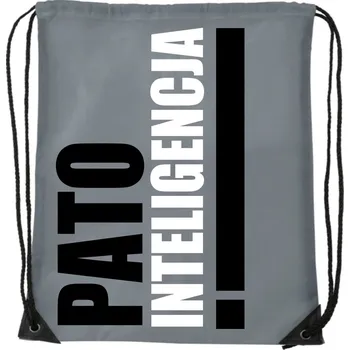 Školní sáček SÁČEK BATOH Šedý školní na trénink wf boty oblečení PATOINTELIGENCE WB_039