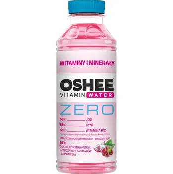Iontový nápoj OSHEE Vitamin Water Zero 555 ml Příchuť: Hrozen Pitaya Zero