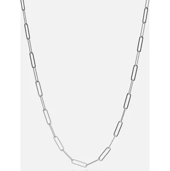 Náhrdelník PAPERCLIP VIBE CHAIN, stříbrná - 40+5 cm