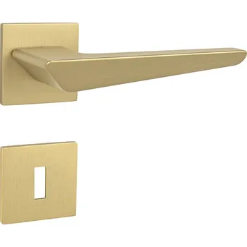 Dveřní kování TI - TIGA - HR 4154Q 5S rozety BBQ, klika/klika OLM - Zlatá matná (208)