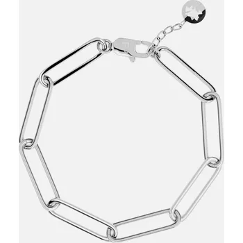Náramek PAPERCLIP WOKE BRACELET, stříbrná - 18+2 cm