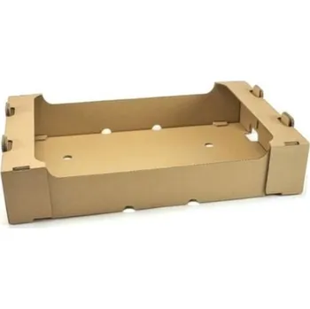 Přepravka na jídlo Přepravka na ovoce a zeleninu - 581x381x120 mm Hnědá 50 ks