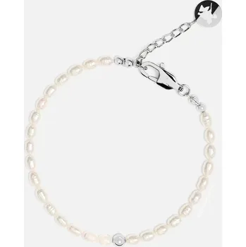 Náramek NÁRAMEK PEARL SPARK, stříbrná - 17 + 2 cm