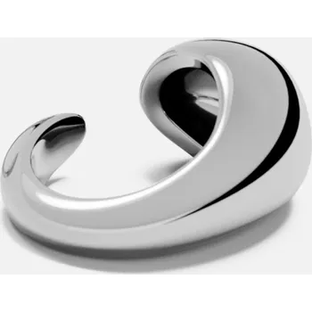 Náušnice DROP CUFF, stříbrná -