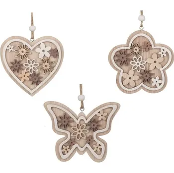 Maják Dekorace 8cm vyřezávaná na zavěšení mix