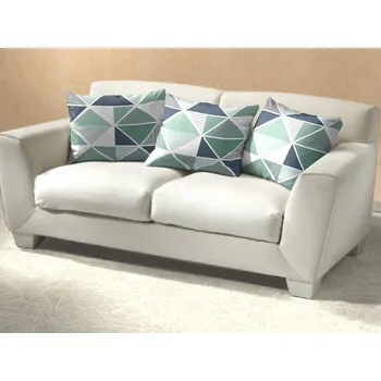 Povlak na dekorativní polštářek Povlak na polštář bavlna 70x90 KOMFORT Pyramidy mentol