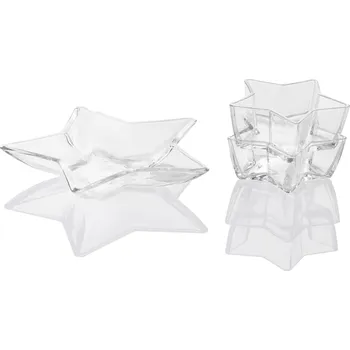 LIVARNO home Sada skleněných misek (hvězda, 3dílná)
