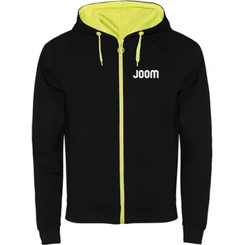 Pánská mikina JOOM pánská badmintonová mikina FUJI, černá / svítivě žlutá