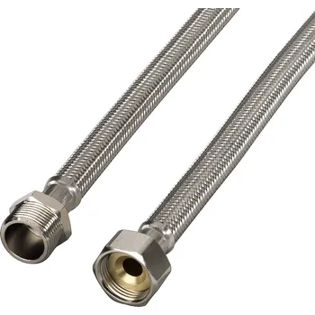 Xavax prodlužovací přívodní hadice, zesílená, nerezová, 1 m, balené v PE sáčku