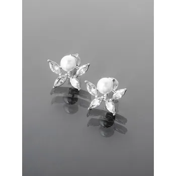 Náušnice Prosperk Náušnice motýlek s perličkou