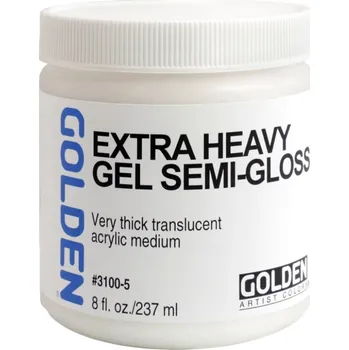 Speciální výtvarná barva Golden Extra Heavy Gel - saténový, 237 ml