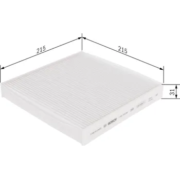 Ventilátor topení a klimatizace Filtr, vzduch v interiéru BOSCH 1 987 435 069
