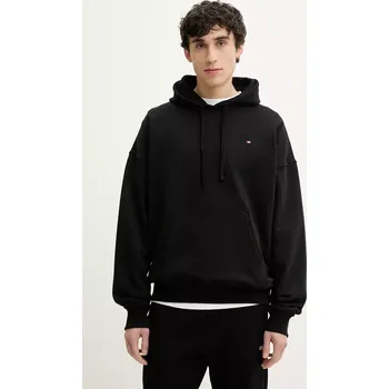 Pánská mikina Mikina Diesel S-ROB-HOOD-MICRODIV SWEAT-SHIR pánská, černá barva, s kapucí, hladká, A14941.0GRAC 99X, vel. S