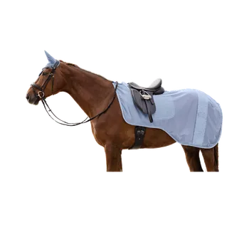 Jezdectví Síťovaná bederní deka Waldhausen Rome, světle modrá, Cob
