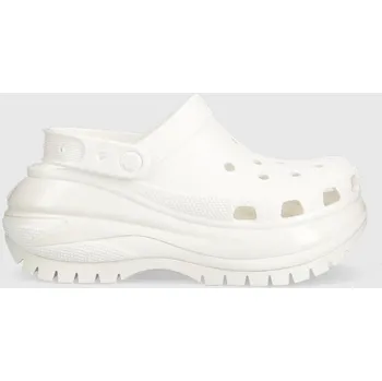 Dámské pantofle Pantofle Crocs Classic Mega Crush Clog dámské, bílá barva, na platformě, 207988 207988.100 00X, EUR 41/42