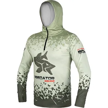 Rybářské oblečení Tričko s kapucí Delphin UV ARMOR 50+ Predator Velikost: 3XL