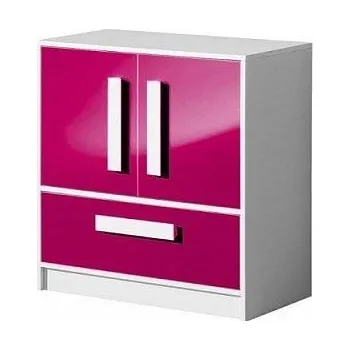 Komoda DAVID růžový komoda 8