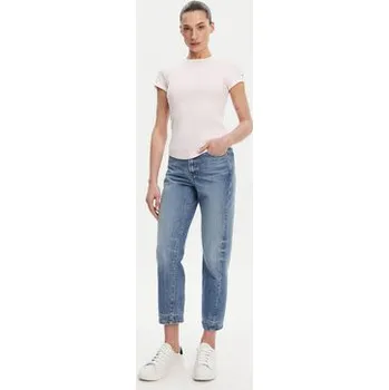 Pánské tričko Tommy Hilfiger T-Shirt WW0WW44581 Růžová Slim Fit XXS