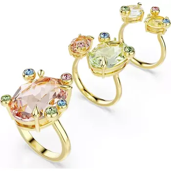 Prsten Sada prstýnků Swarovski GEMA 3-pack 5705814 zlatá 10Y, vel. 55