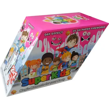 Konfeta Konfetový ohňostroj - SUPER KIDS 12 výstřelů