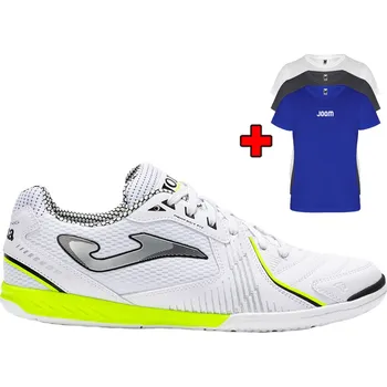 Pánská sportovní obuv Badmintonová obuv JOMA DRIBLING 2502 WHITE + bonus TRIČKO - UK 7