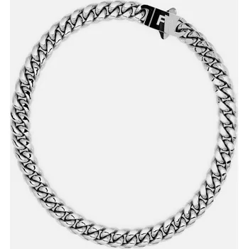 Náhrdelník EXTRA CHUBBY CUBAN CHOKER, stříbrná - 39 cm