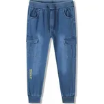 CHLAPECKÉ KALHOTY IMITUJÍCÍ RIFLE/ KAPSÁČE CK0934 VELIKOSTI 116-146 Velikost: 116, Barva: Modrá