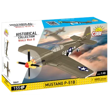 Stavebnice COBI Americký stíhací letoun North American P-51B Mustang COBI 5869 - World War II 1:48