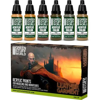 Speciální výtvarná barva Green Stuff World Paint Set - Leather Brown (Green Stuff World)