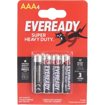 Článková baterie Zinkové baterie mikrotužka AAA 1,5 V 4 ks