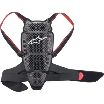 Motocyklový chránič hrudi a pátěře Páteřový chránič nucleon kr-cell, alpinestars (černý/šedý/červený, vel. s)