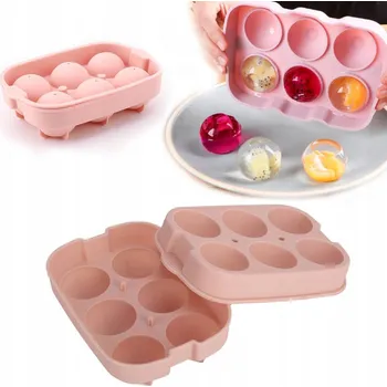 Tvořítko na led SILIKONOVÁ FORMA NA LED KOSTKY FORMIČKA FORMIČKY NA KOSTKY VELKÉ 6 KS