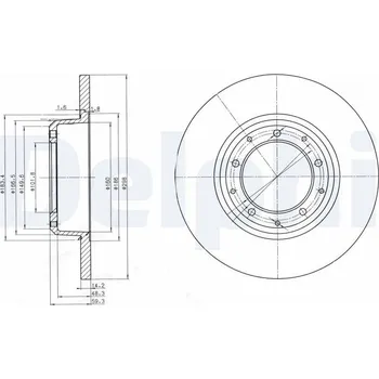 Brzdový kotouč Brzdový kotouč DELPHI BG3982C